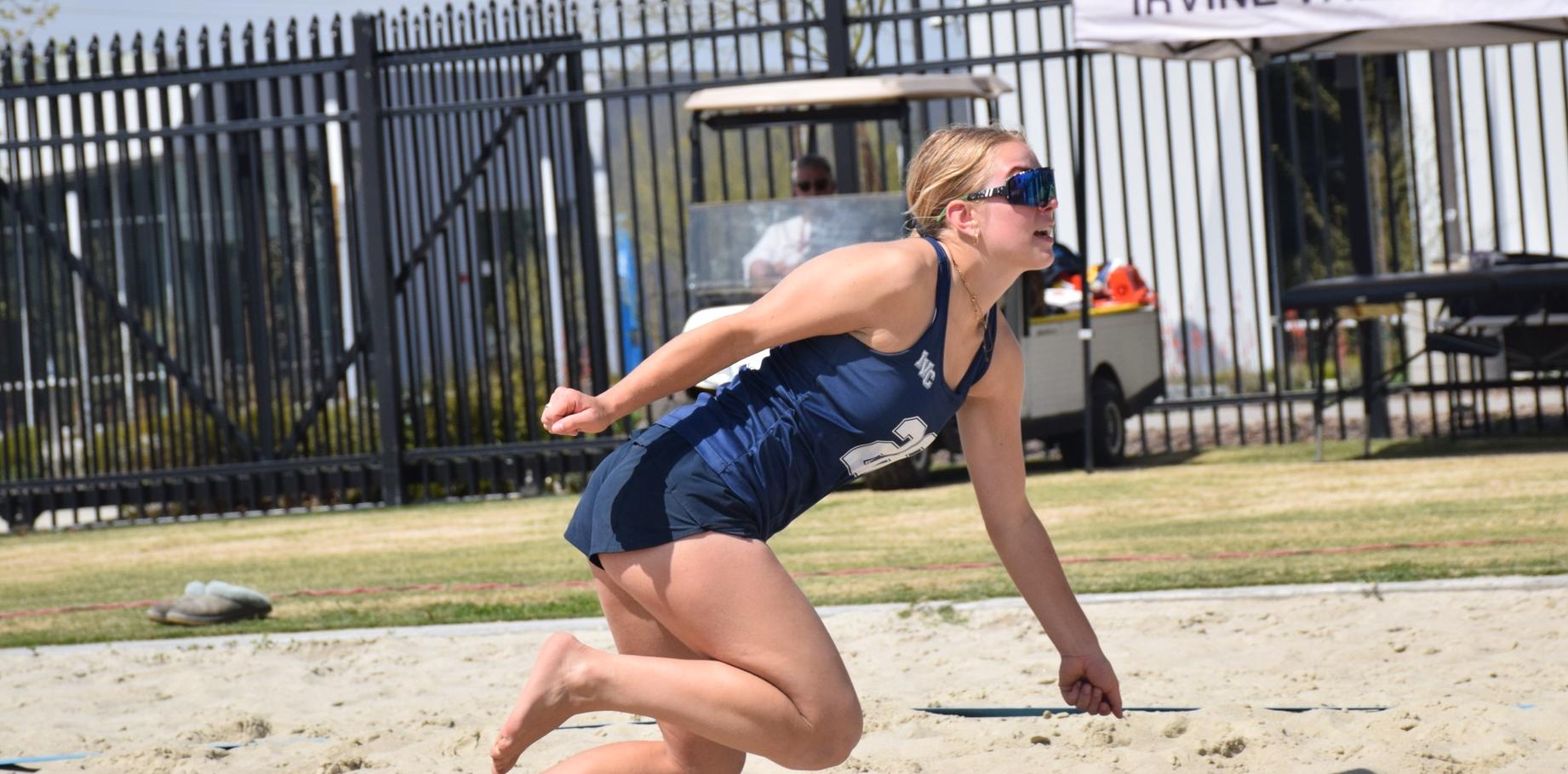 Women's beach volleyball team wins stays unbeaten in OEC play
