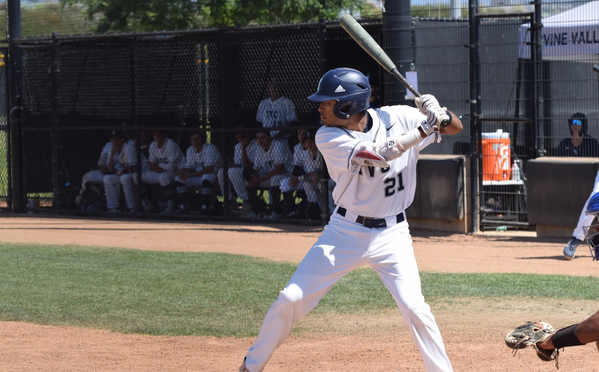 Baseball team drops opening game of series to Rustlers, 6-5