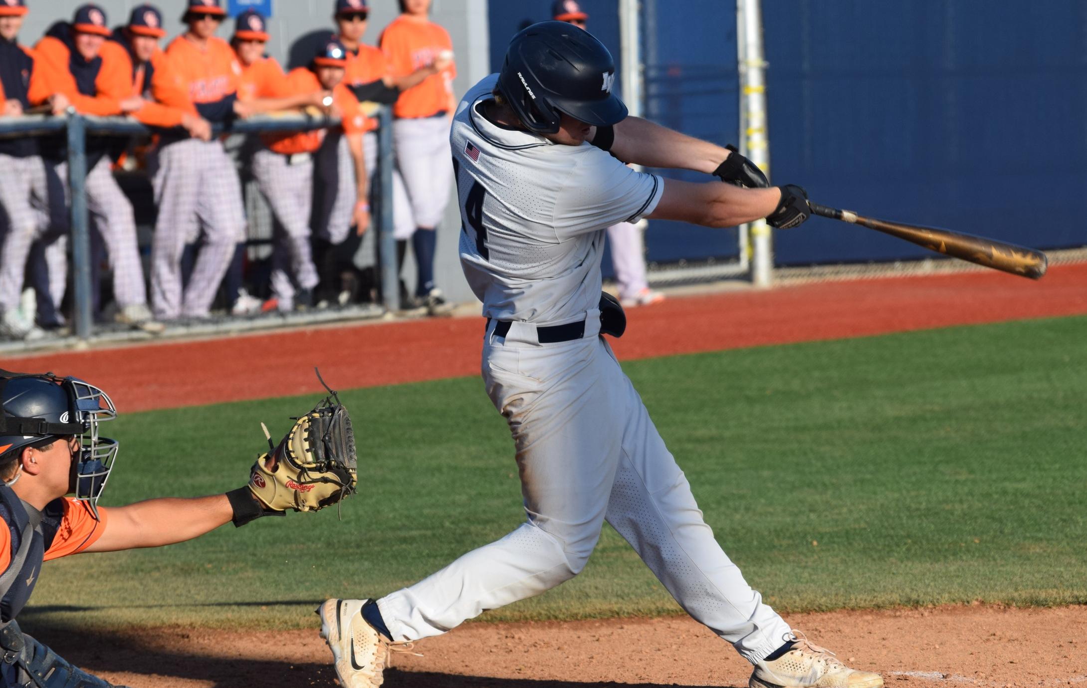 Baseball team gives up lead late in OEC opening game