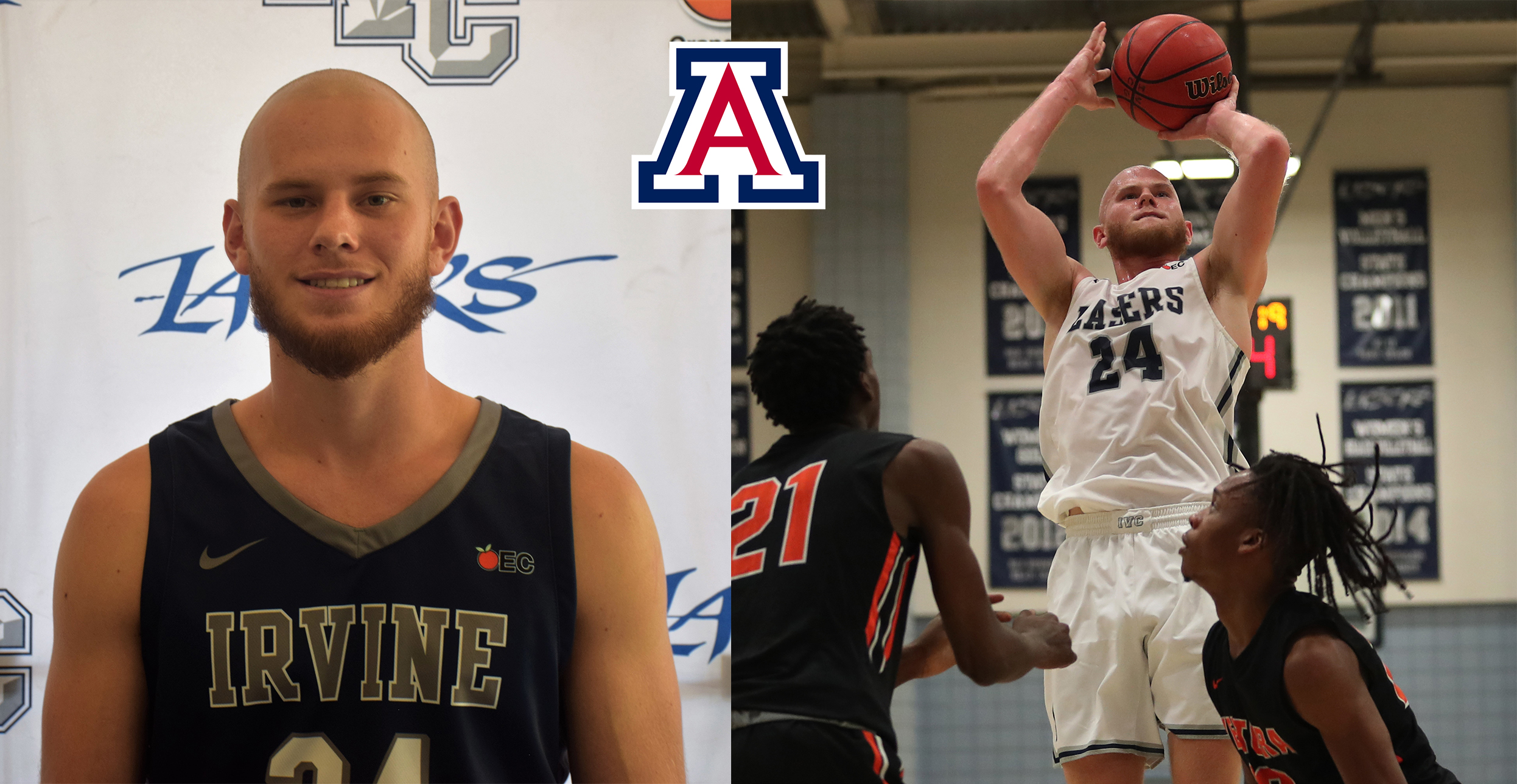 Men's basketball player Luc Krystkowiak is headed to Arizona