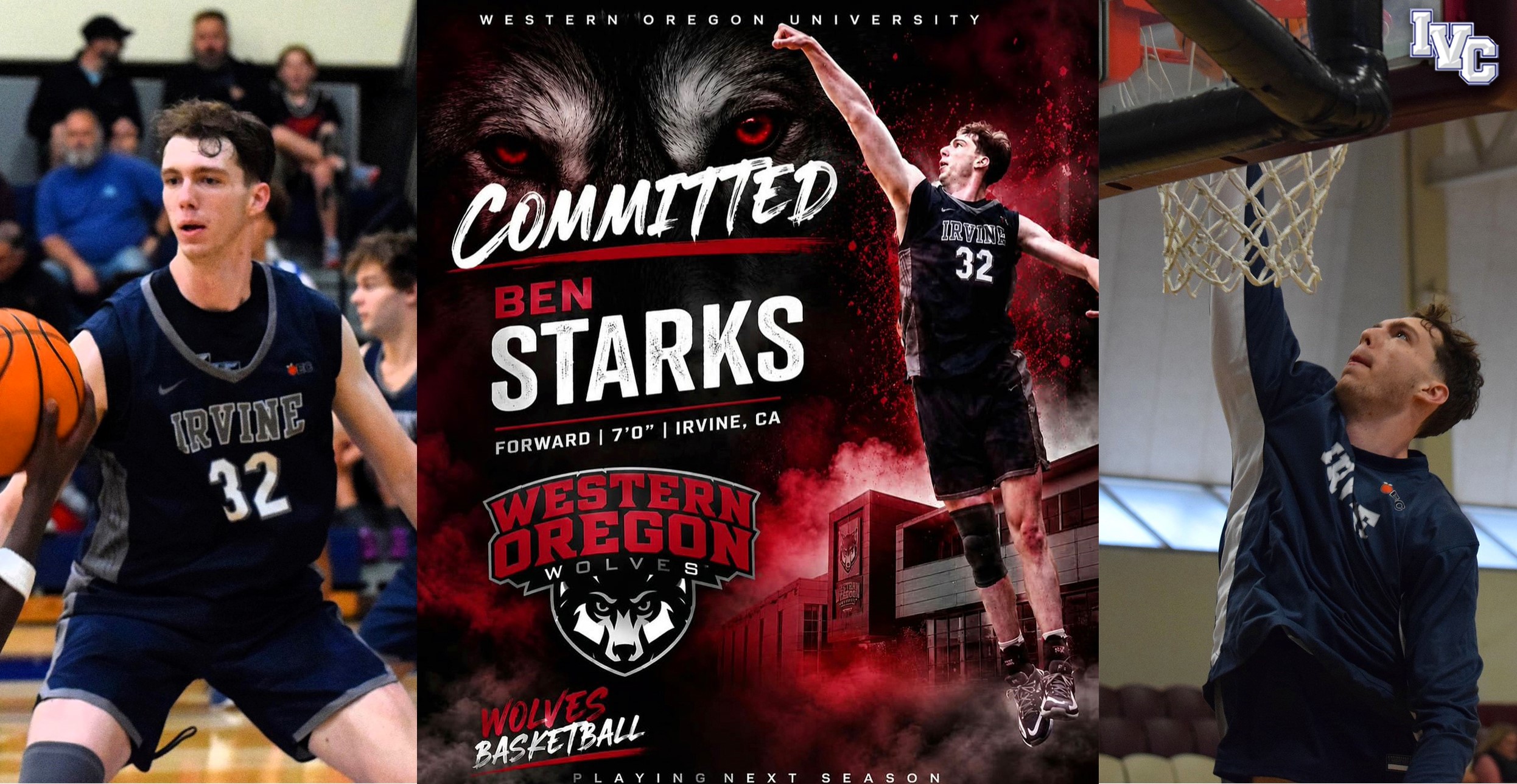 Men's basketball player Ben Starks commits to Western Oregon