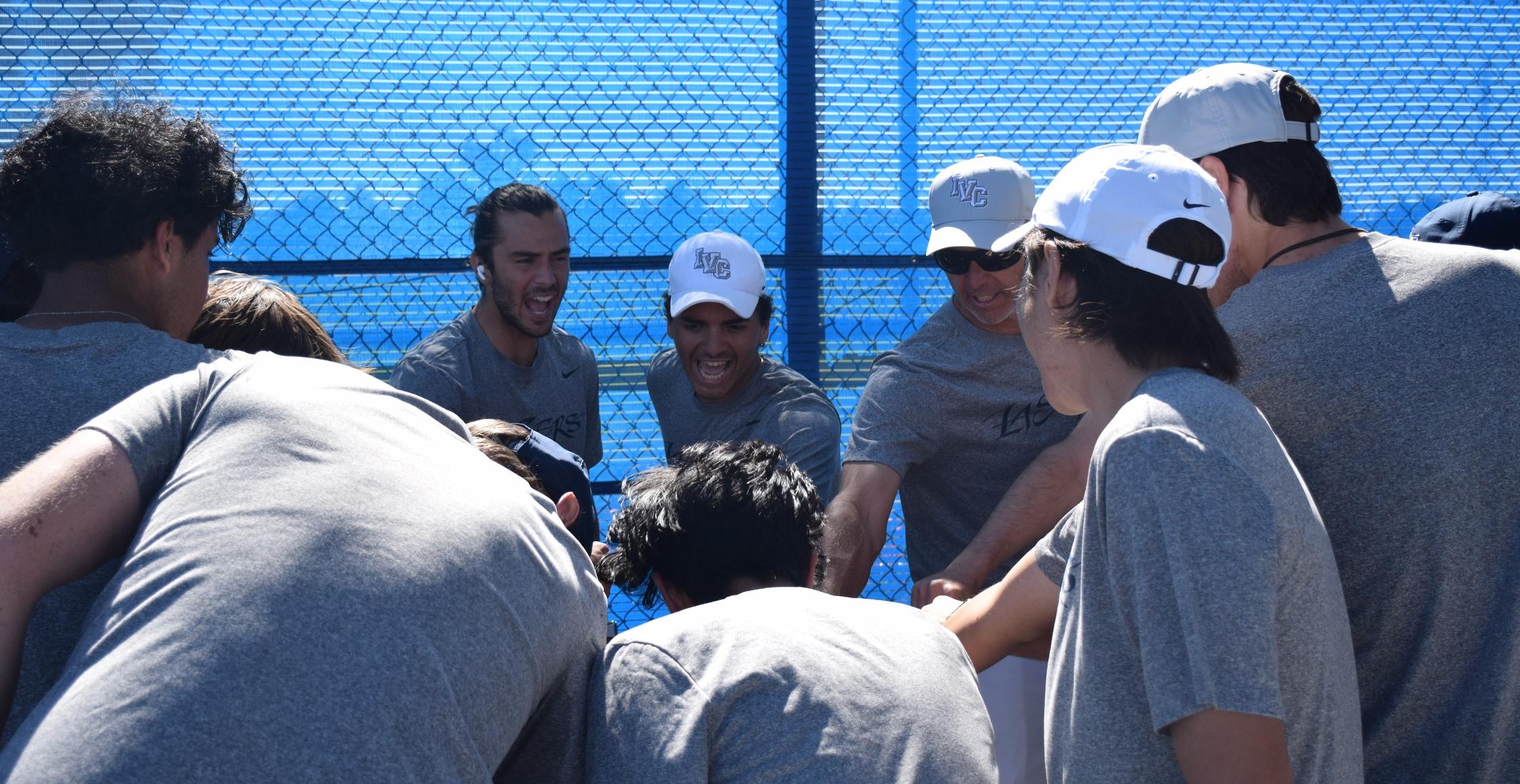 Men's tennis team stays in front in the Orange Empire Conference