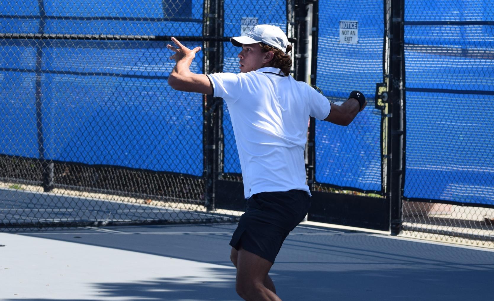 No. 1 men's tennis team starts playoffs with easy victory