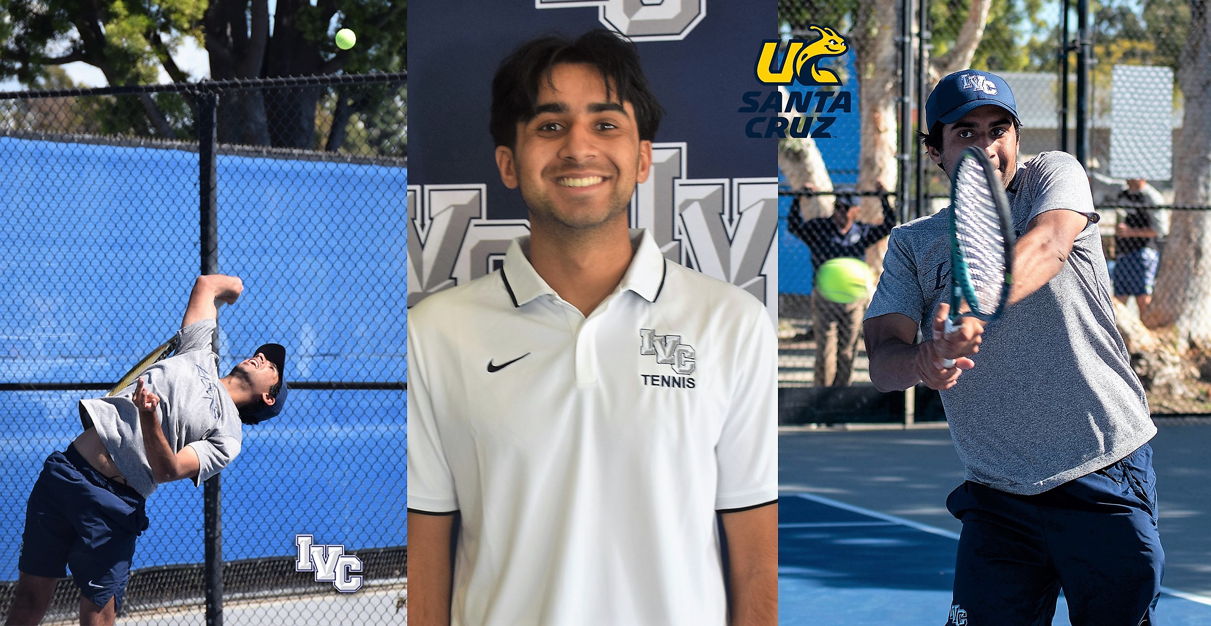 Men's tennis player Alyan Ashraf is off to UC Santa Cruz