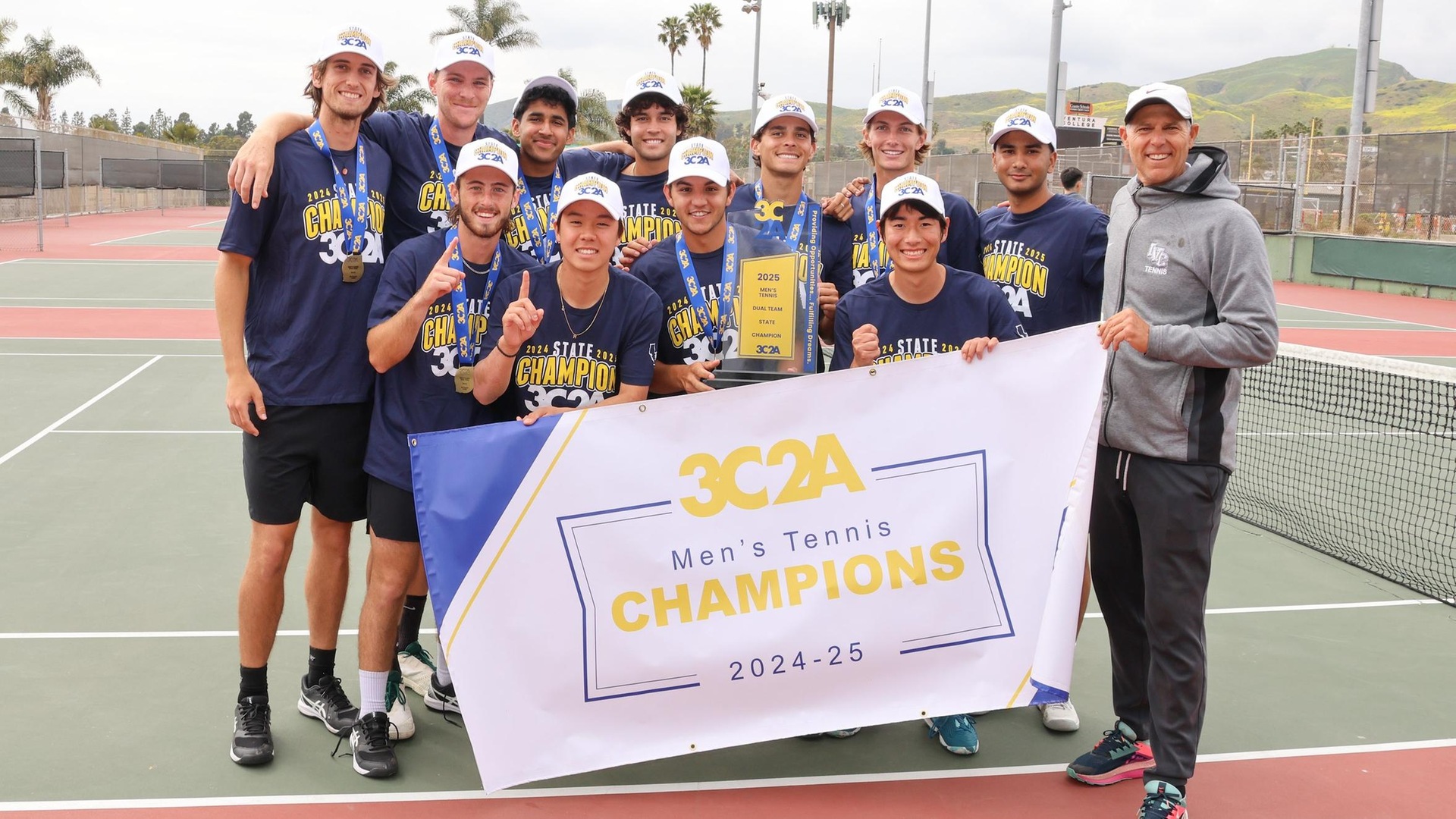 Men's tennis team wins the state title, McCann finishes it off