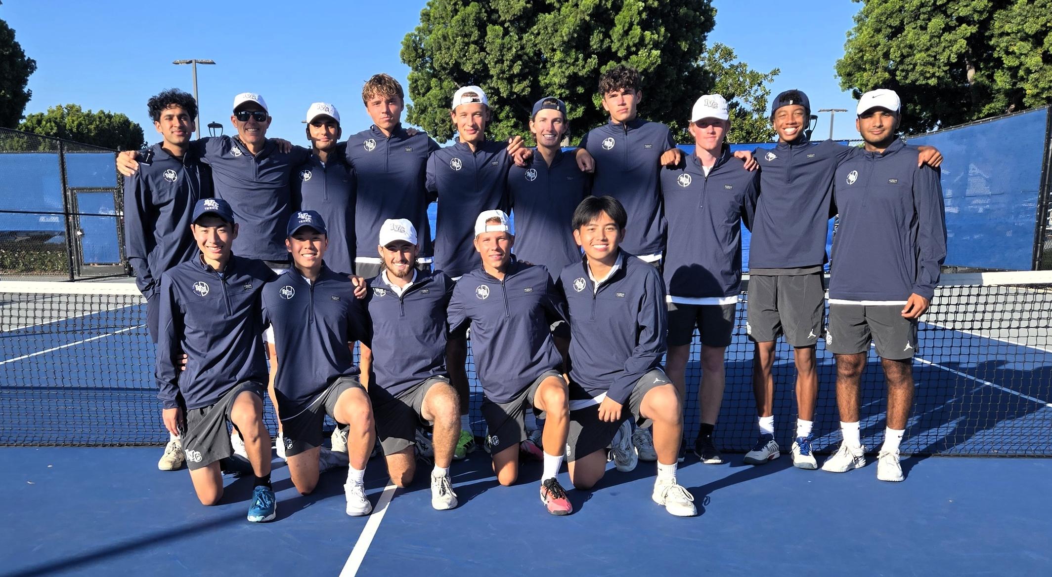 Men's tennis team finishes undefeated conference campaign