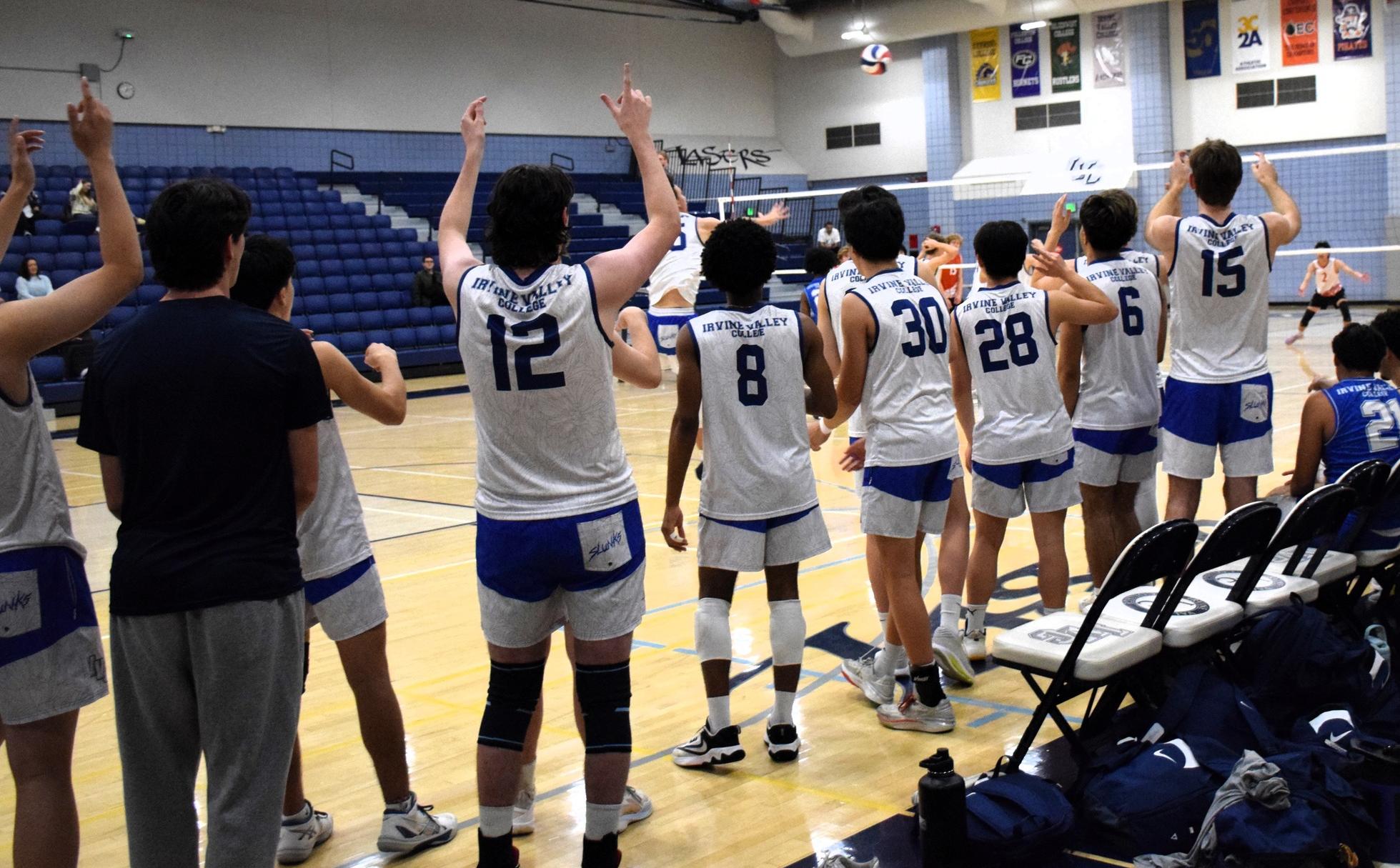 Men's volleyball opens up conference play with sweep