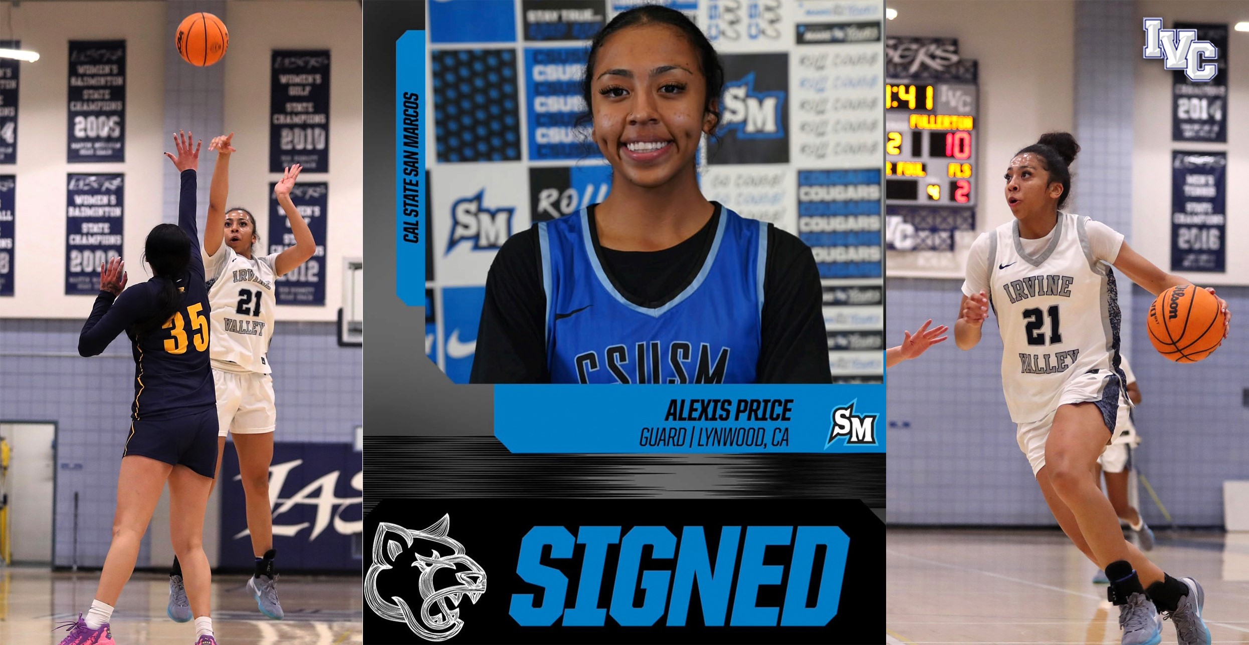 Star basketball player Alexis Price off to Cal State San Marcos