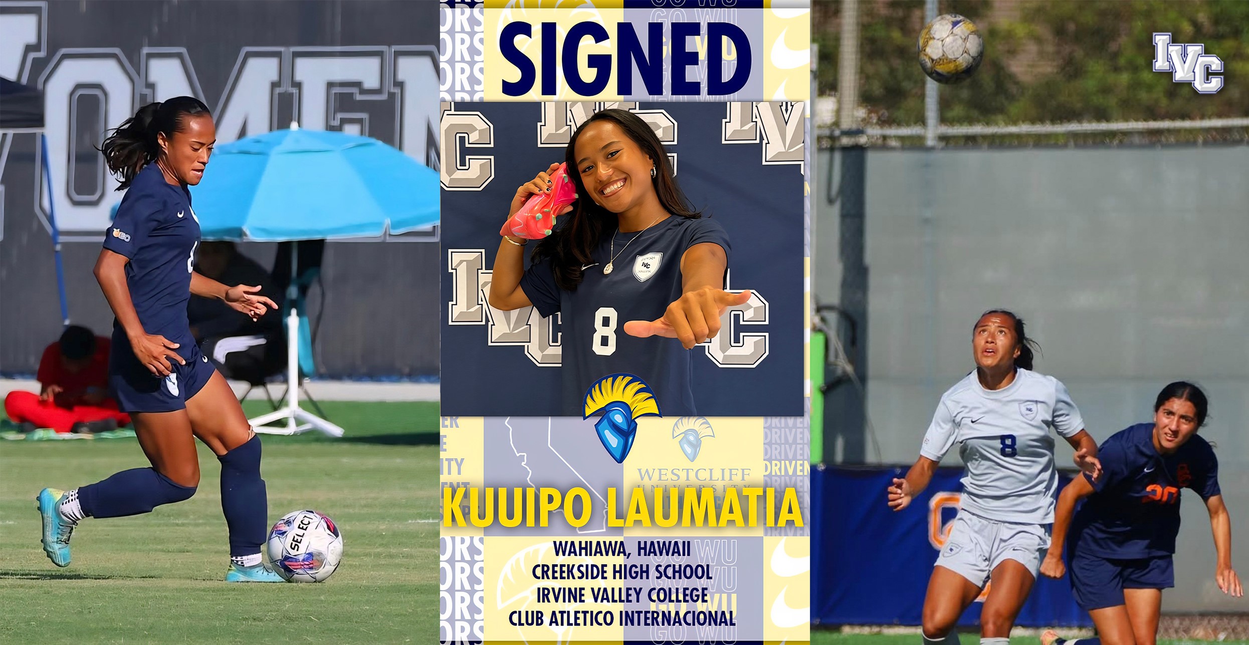 Star women's soccer player Kuuipo Laumatia off to Westcliff